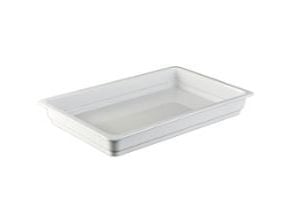 Fad 1/1 GN 53x32x6.5 cm Ovnfast Porcelæn Hvid,stk