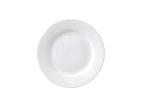 Tallerken flad med fane Superwhite Ø17 cm Porcelæn Hvid,stk
