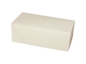 Kageæske fold selv L200xB100xH70mm pap hvid,250 stk/krt