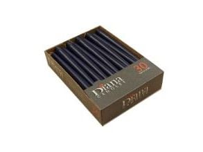 Antiklys Ø22x245 mm Brændetid 7.5 timer Mørkeblå,4 pk x 30 stk/krt