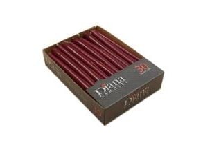 Antiklys Ø22x245 mm Brændetid 7.5 timer Bordeaux,4 pk x 30 stk/krt