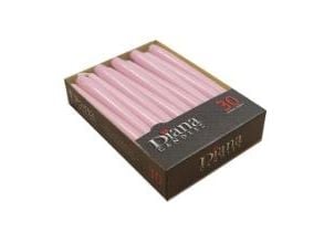 Antiklys Ø22x245 mm Brændetid 7.5 timer Perlemors Rosa,4 pk x 30 stk/krt