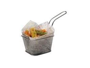 Serveringskurv Mini Friture 10x9x5.5 cm Rustfri stål,6 stk/pk