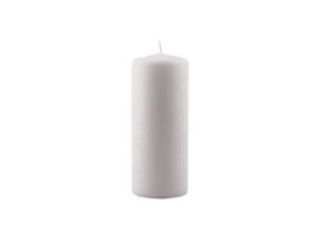 Bloklys Ø78x195 mm Brændetid 112 timer Hvid,stk