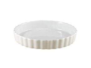 Tærtefad Ø30.5 cm Glat inderside Porcelæn Hvid,stk