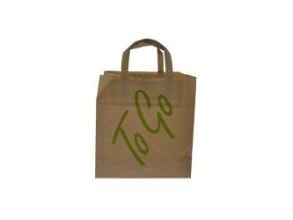 Bærepose Catersource 12 ltr 250x200x260mm 80 gr m/Hank Papir Brun To Go,100 stk/krt