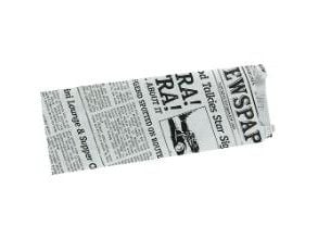 Fransk Hotdog pose Old News 70/30x185 mm med Fals,1000 stk/krt