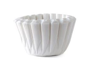 Skålfilter Catersource TCF 20ltr Ø535/Ø203xH170mm papir Svanemærket hvid,2 pk x 250 stk/krt