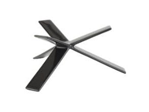 Buffetstander STAR 8 cm Gummibelagt Metal Sort,stk