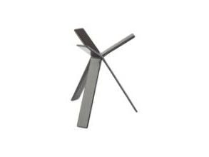 Buffetstander STAR 18 cm Gummibelagt Metal Sort,stk