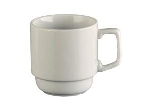 Muki 28 cl Ø8x9 cm Posliini Valkoinen,48 kpl/pakkaus