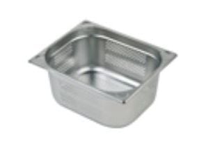 Gastronorm 1/2 GN 12,5 l 32,5x26,5x20 cm perforerad rostfritt stål, 6 st/fp