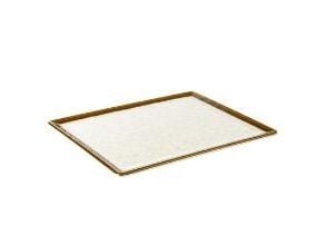 Fad Stoneart 1/2 GN 32.5x26.5x1.5cm Melamin Hvid/Brun stenlook,3 stk/krt