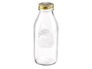 Juiceflaske Quattro Stagioni 1 liter Ø9,4x22,6 cm med lokk