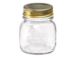 Sylteglas Quattro Stagioni 150 ml Ø7.5x8.3 cm med Låg,12 stk/krt