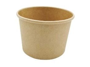 MULTI Soup-To-Go pappersmugg 35 cl Ø96x70 mm plastad, brun, 25 st.