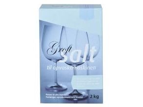Maskinopvask Filtersalt Groft Salt 2kg til opvaskemaskiner,6 pk x 2 kg/krt