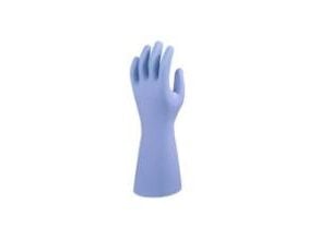 Handske Ansell AlphaTec G21B 37-520 soft str L 9 nitril u. latex/silikone blå,1 Par