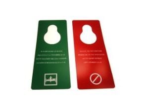 Skylt Do Not Disturb plast neutral 50 st/fp