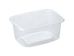 Duni Fixpack - Madopbevaringsbeholder - 500 ml - rektangulær - engangs - gennemsigtig (pakke med 50)