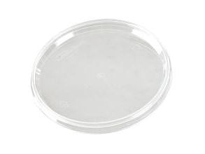 Låg Ø122 mm plastbæger klar - (200 stk.)