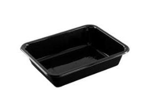 Tarjotin 1-huone 2227-1D 1415 ml 227x178x49 mm CPET Musta,360 kpl/krt