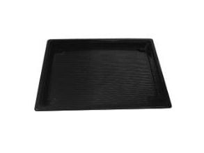 Sushibakke 365x265x28 mm RPET Sort lav,90 stk/krt