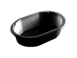 Bakke 1-rum 1177-1A 525 ml 176x115x45 mm Oval CPET Sort,864 stk/krt
