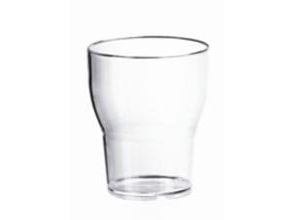 Plastglas 20 cl Ø74x90 mm Flergangs Polycarbonat Klar,14 ps x 8 stk/krt