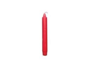 Kronelys Ø23x200 mm Brændetid 8 timer Overdryppede Stearin Rød,30 Stk/pk