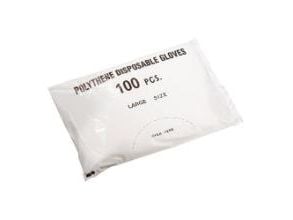 Handske Engangs str L PE,100 Stk/pk