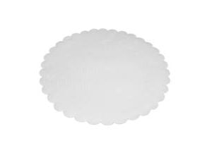 Fadpapir Ø26 cm Rund Præget Hvid,4 pk x 500 stk/krt