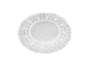 Kakkupaperi Ø24 cm pyöreä rei'itetty valkoinen,4 kpl x 500 kpl/krt