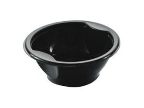 Soppskål 1-fack 500 ml Ø153xH60 mm PP svart 480 st/fp