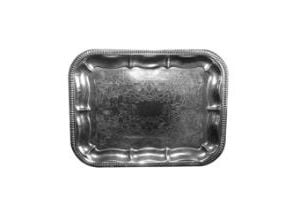 Serveringsfad 31x41 cm Rektangulær Sølvblik,48 stk/krt