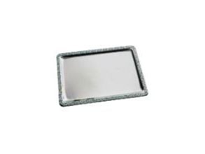 Serveringsfad Barocco 42x31 cm Rektangulær Rustfri stål,stk
