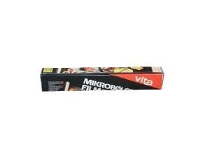Vita operforerad mikrovågsfolie B30 cm x L15 m 6,5 my PVDC klar i cut-box, 24 rl/krt