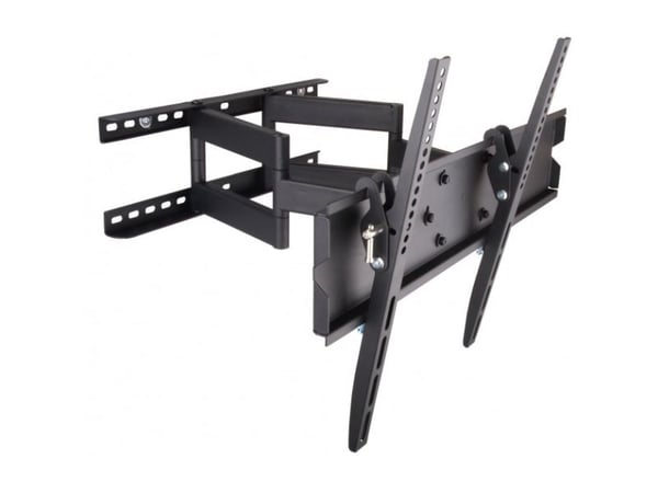 TECHly MOTION LED400 - Monteringssett (veggmontering, dobbeltarm) - for flatpanel - svart - skjermstørrelse: 23"-55" - veggmonterbar
