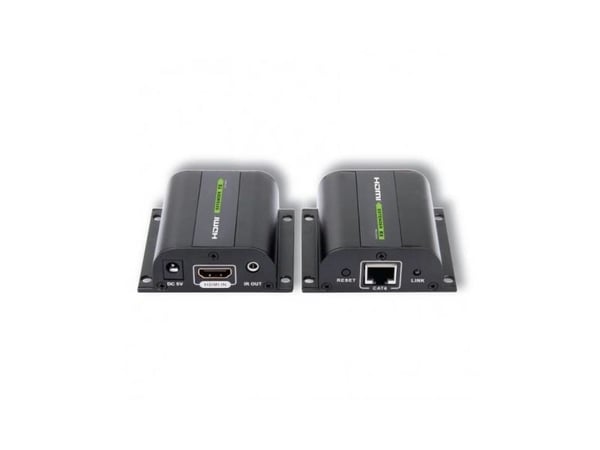 Techly IDATA EXT-E70I, AV-sender og -mottaker, 60 m, 3D, Sort, HDCP