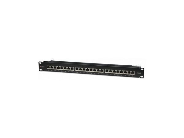 Techly 24 x RJ45 Cat.6, IEEE 802.3, IEEE 802.3ab, IEEE 802.3u, 10/100/1000Base-T(X), Raskt Ethernet, Gigabit Ethernet, 1000 Mbit/s, RJ-45, Gull