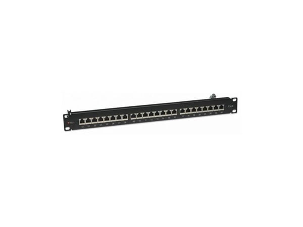 Techly 24 x RJ45 Cat.6, IEEE 802.3, IEEE 802.3ab, IEEE 802.3u, 10/100/1000Base-T(X), Raskt Ethernet, Gigabit Ethernet, 1000 Mbit/s, RJ-45, Gull