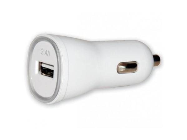 Techly USB - Auto 5V/2.4A, Automaattinen, Savukkeensytytin, 5 V, 2.4 A, Valkoinen