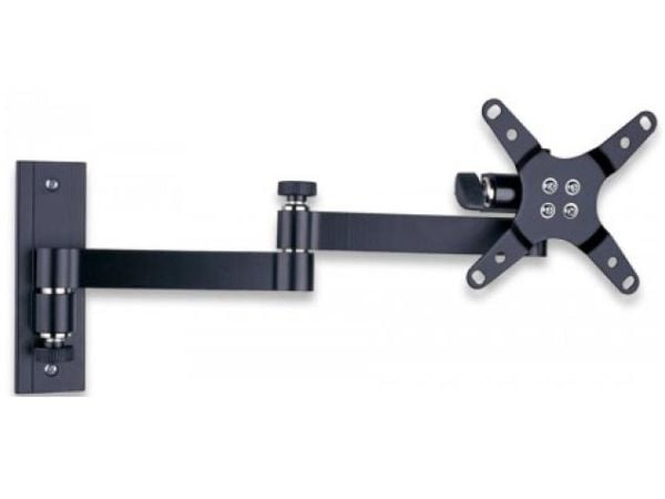 TECHly LED 100 - Monteringssett (svingarm veggfeste) - for LCD-TV - svart - skjermstørrelse: 13"-30" - veggmonterbar