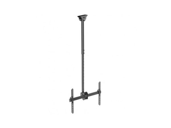 TECHly - Monteringssett (takmontering, monteringsbrakett, teleskopstang) - for flatpanel - stål - svart - skjermstørrelse: 37"-70" - takmonterbar