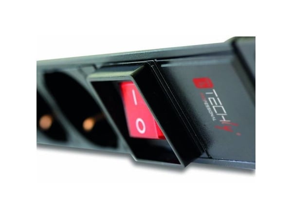 Techly Pro TECHLYPRO 023783 Rack 19 1U virtapiuha UPS:lle 250V/10A 10x C13 pistorasiat C14 pistoke