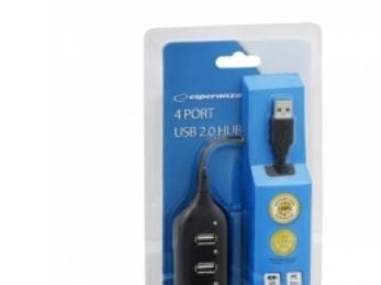 Esperanza EA116 - Hub - 4 x USB 2.0 - stasjonær