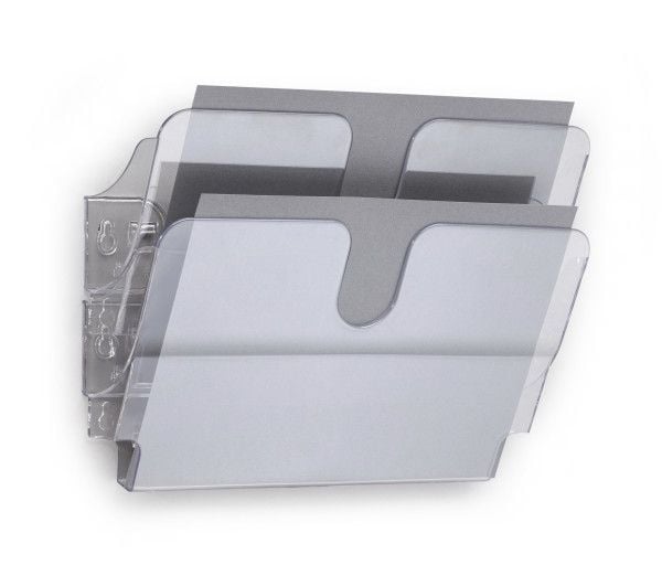 Durable FLEXIPLUS, 2 hyllyä, Läpinäkyvä, A4, 340 mm, 100 mm, 250 mm