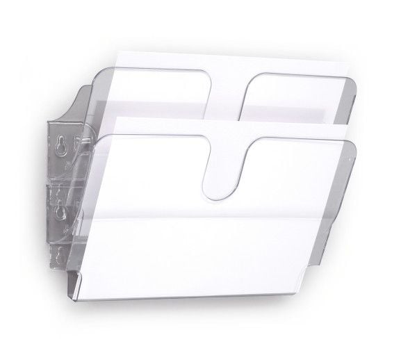 Durable FLEXIPLUS, 2 hyllyä, Läpinäkyvä, A4, 340 mm, 100 mm, 250 mm