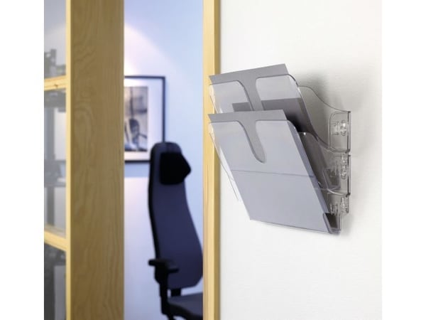 Durable FLEXIPLUS, 2 hyllyä, Läpinäkyvä, A4, 340 mm, 100 mm, 250 mm
