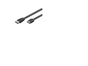 Goobay CAK SATA/eSATA 300-050 0.5m, 0,5 m, Hankjønn/hankjønn, Sort